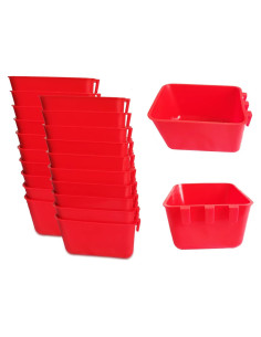 Taza Colgante para Aves ORIBUKI 20 Piezas 473 ml Rojo