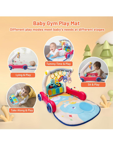 Alfombra de Juego Multifuncional Cuterabit con Piano y Andador