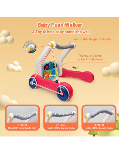 Alfombra de Juego Multifuncional Cuterabit con Piano y Andador