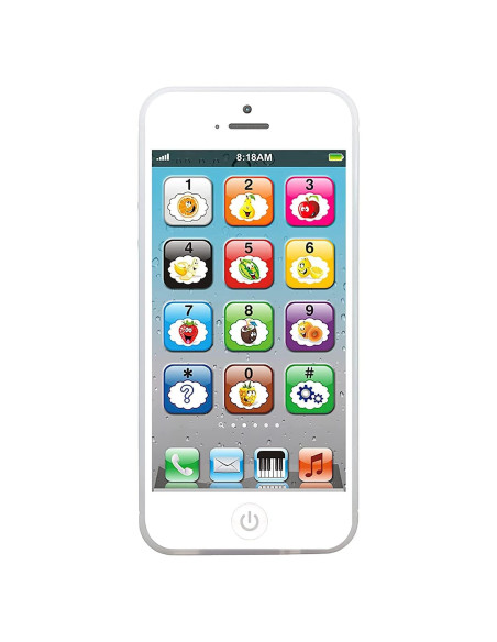 Teléfono Juguete Interactivo Wolmund con 8 Funciones y Luces