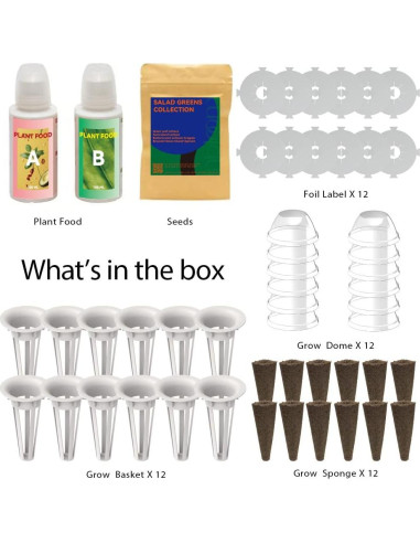 Kit Hidropónico inbloom 12 Válvulas + 350 Semillas Orgánicas