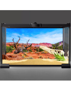 Fondo para Acuario 180x45 cm AWERT Poliester Azul Naranja 2