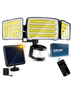 Luz Solar VENSSTNOR con Sensor de Movimiento 4000LM