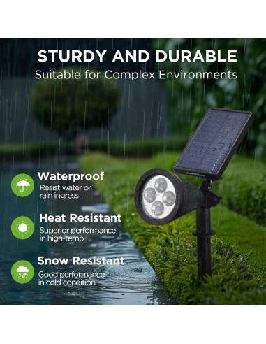 InnoGear Luces Solares Jardín 4 Piezas Blanco Cálido