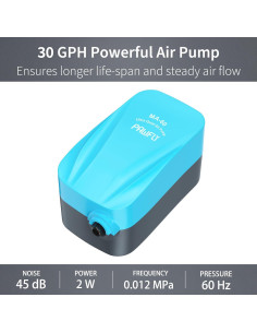 Bomba de Aire Pawfly MA-60 113 LPH Silenciosa para Acuarios 2