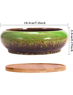 Macetas Suculentas ARTKETTY 2 PCS Cerámica 18.54 cm 2