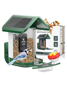 Comedero para Aves VIUBIRD con Cámara Solar 2K AI