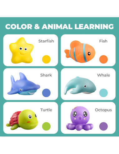 Juguetes de baño para bebés Hely Cancy Océano 18 meses