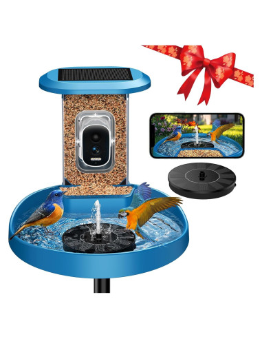 Comedero Inteligente EAST OAK para Aves 2-en-1 con Cámara 2K