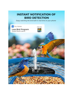 Comedero Inteligente EAST OAK para Aves 2-en-1 con Cámara 2K 2