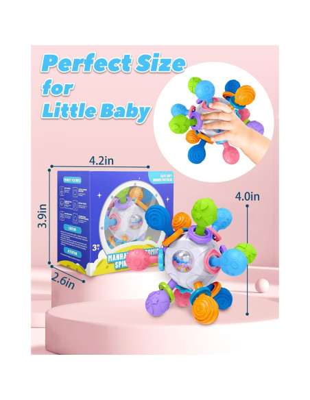 Juguete de Dentición Montessori Tonberless para Bebés 0-12 Meses