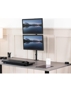 Soporte de Escritorio Doble VIVO STAND-V002T Ajustable Negro 2