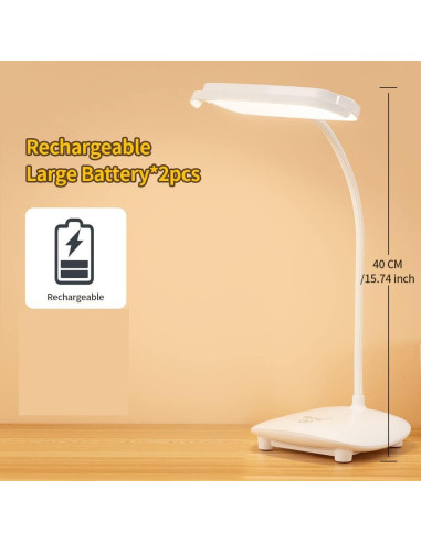 Lámpara de Mesa Inalámbrica MAYTHANK TAID-1109 LED 40 Luz Regulable