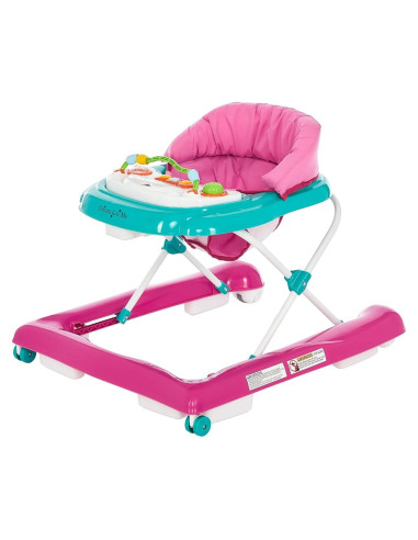 Andador 2-en-1 Dream On Me Ava Teal Pink Ajustable