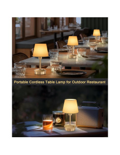 Lámpara de Mesa Portátil UMEXUS 5200mAh Táctil Azul 2