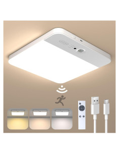 Luz de Techo Inalámbrica NARUNDREN con Sensor de Movimiento 6000mAh