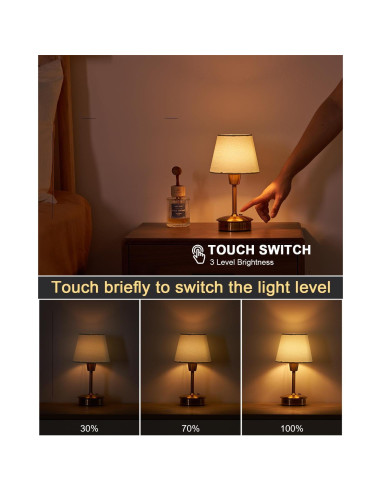 Lámpara de Mesa Portátil UMEXUS 5200mAh Táctil Azul