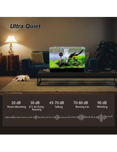 Bomba de Aire Silenciosa Hygger HG-811 para Acuario 1-15 Galones 2