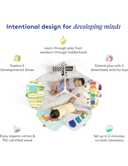 Gimnasio de Juego Lovevery 109x97 cm para Bebés y Niños