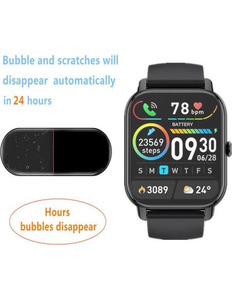 Protector de Pantalla Aemus para Reloj MT65 1.85" Paquete 6