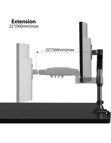 Soporte de Escritorio para Monitor NB H100 Ajustable 2-9kg
