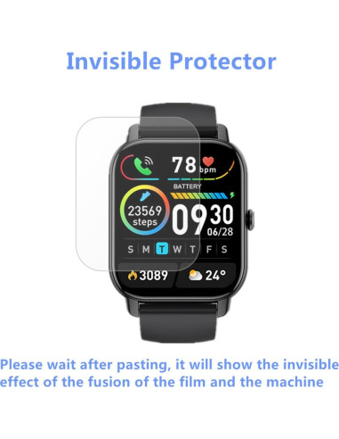 Protector de Pantalla Aemus para Reloj MT65 1.85" Paquete 6