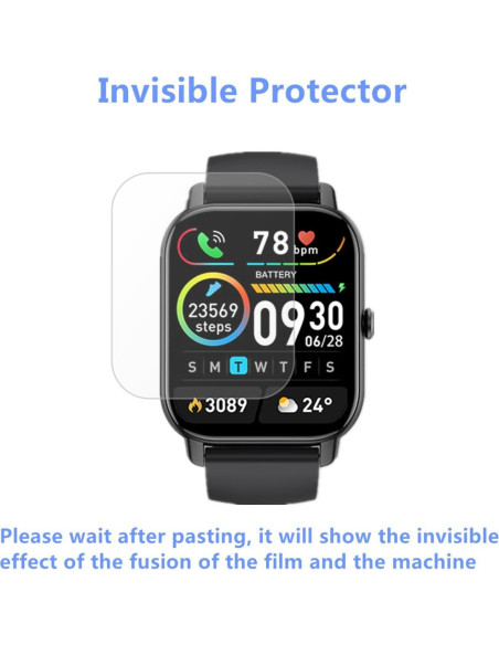 Protector de Pantalla Aemus para Reloj MT65 1.85" Paquete 6