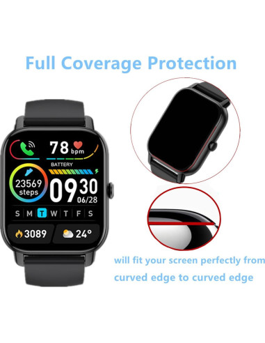 Protector de Pantalla Aemus para Reloj MT65 1.85" Paquete 6