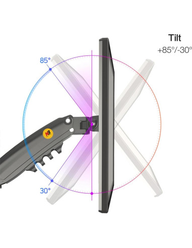 Soporte de Escritorio para Monitor NB H100 Ajustable 2-9kg