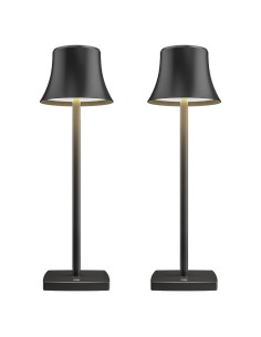 Lámpara de Mesa LED SAKRINGT Recargable 5000mAh Negra