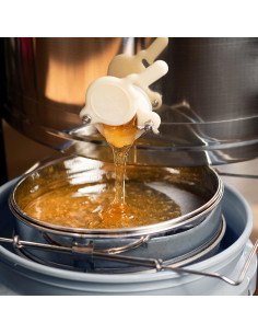 Colador de Miel VIVO Acero Inoxidable Doble Tamiz 22.86 cm 2