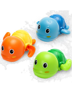 Juguetes de Baño Tohibee Tortuga Nadadora 3 Piezas 2