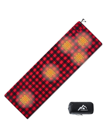 Saco de dormir calefaccionado Mantuole 5 zonas USB 198x61cm