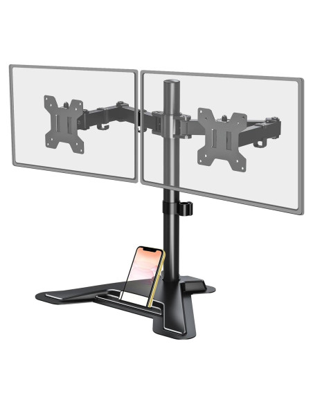 Soporte Doble para Monitor MONTAR PRO PR1009 Negro 7.98 kg