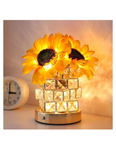 Lámpara de Flores Girasoles KIDTO Táctil Recargable LED