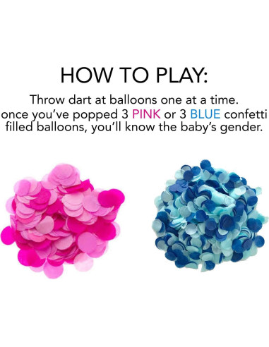 Juego de Revelación de Género Rool con Dardos y Globos