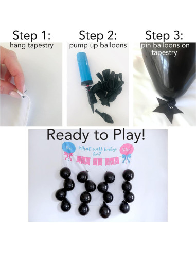 Juego de Revelación de Género Rool con Dardos y Globos