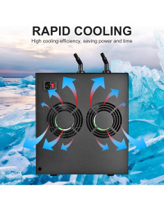 Enfriador de Acuario DIYAREA AL-300 300L 1/3 HP Silencioso 2