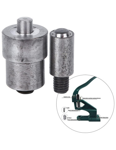 Troqueles de Ojal Manual Tiiyee 2PCS 8mm para Tela y Cuero