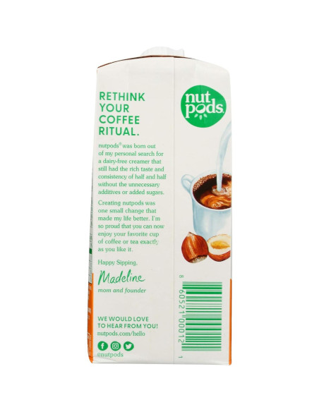 Crema a Base de Lácteos Nut Pods Avellana 330 ml