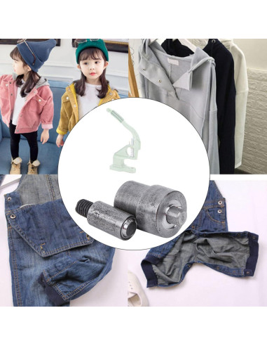 Troqueles de Ojal Manual Tiiyee 2PCS 8mm para Tela y Cuero