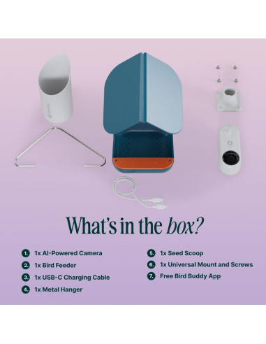 Comedero de Aves Inteligente Bird Buddy Pro - Cámara 2K