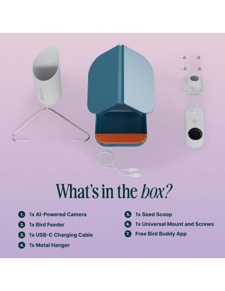 Comedero de Aves Inteligente Bird Buddy Pro - Cámara 2K