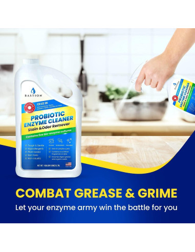 Limpiador Enzimático Probiotico Bastion 128 Oz Pack 4