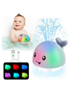 Juguete de Baño Ballena Iluminada ANGGIKO para Bebés 6-12 Meses