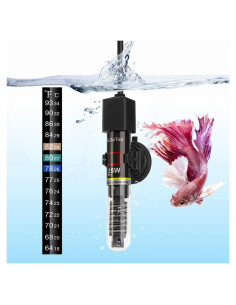 Calentador de Acuario DaToo MINI 25W para Tanques de 3.8 a 22.7L