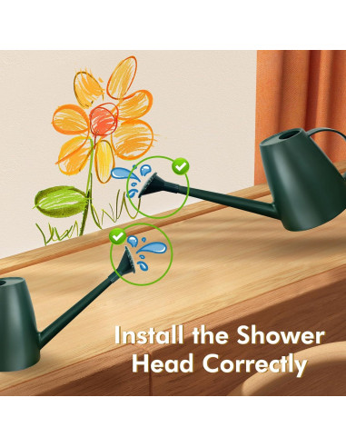 Regadera Etarewilt 1.8L Verde Oscuro para Plantas