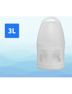 Dispensador de Agua para Aves Gazechimp 3L Blanco 2