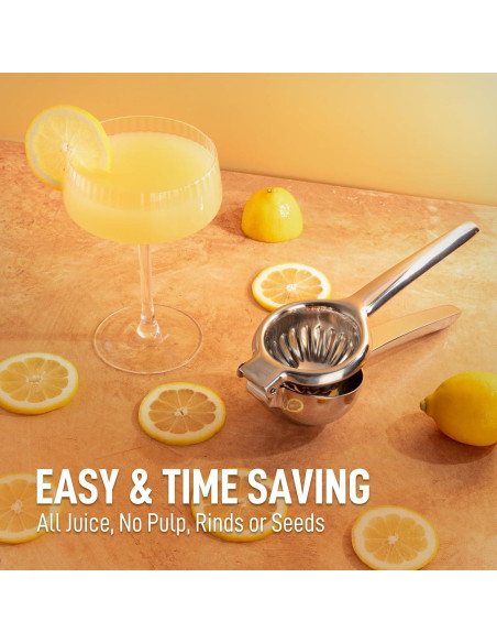 Exprimidor de Limón Manual Zulay Kitchen Acero Inoxidable 0.5L