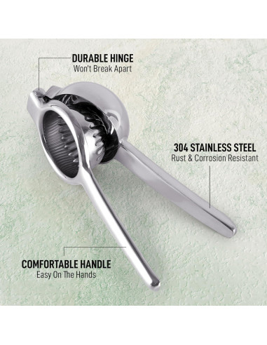 Exprimidor de Limón Manual Zulay Kitchen Acero Inoxidable 0.5L